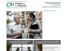 Tablet Screenshot of federacionamigosdelosmayores.org